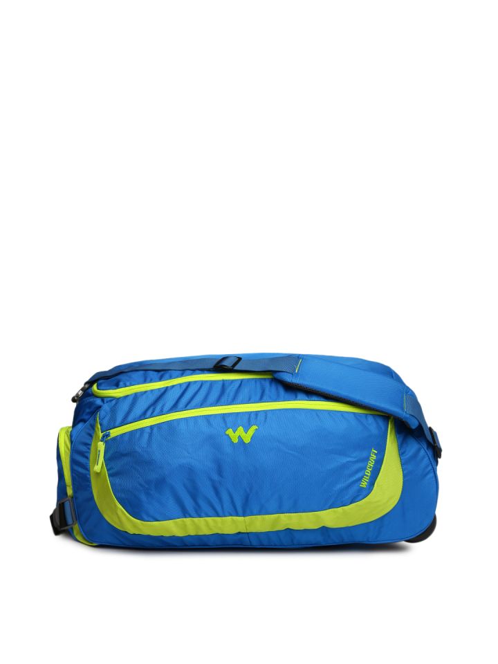 wildcraft shuttle travel duffle bag blue