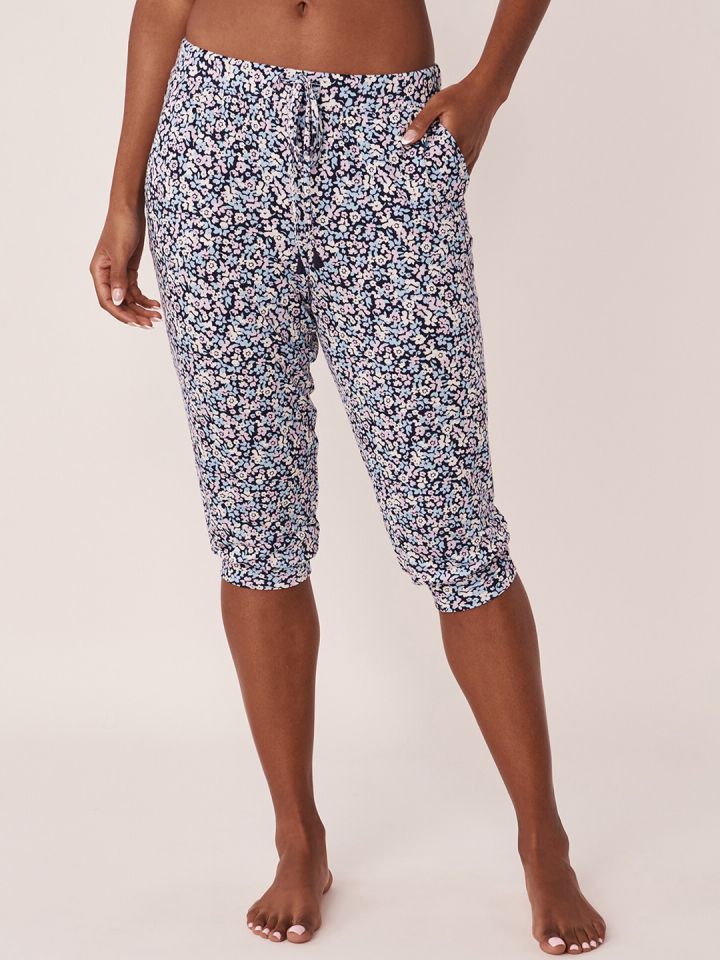 Floral print capri pants online