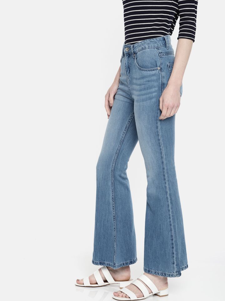Flared Wide Leg High Waist Jeans