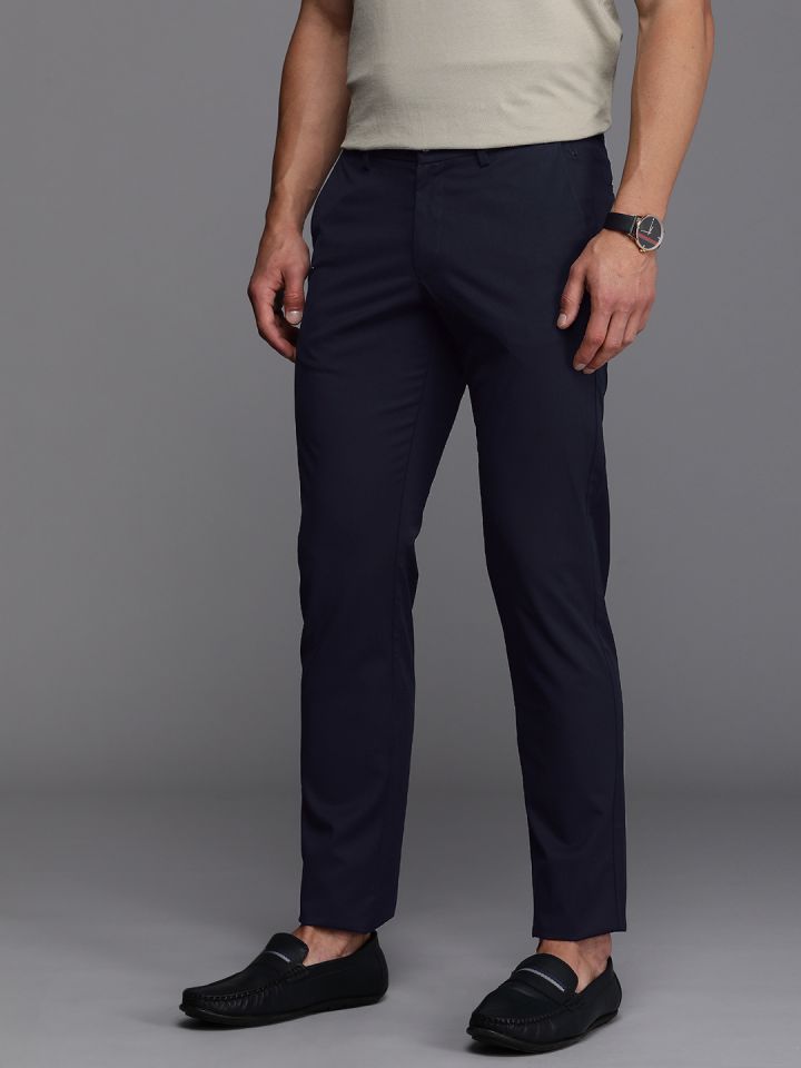 Mens slim fit new arrivals smart casual trousers