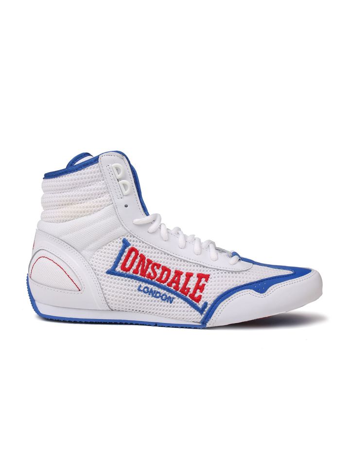 Lonsdale White Contender Mens Boxing Boots