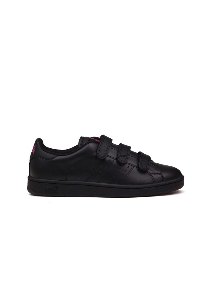 Lonsdale black leather best sale trainers