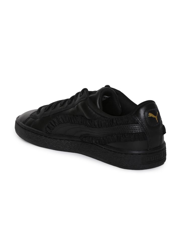 tragedie begaan Papa Buy Puma Women Black Basket Classic Frill Sneakers - Casual Shoes for Women  2327594 | Myntra