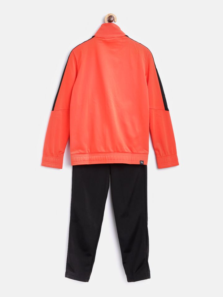 Buy Puma Boys Orange Black Poly Tricot Suits B Tracksuit