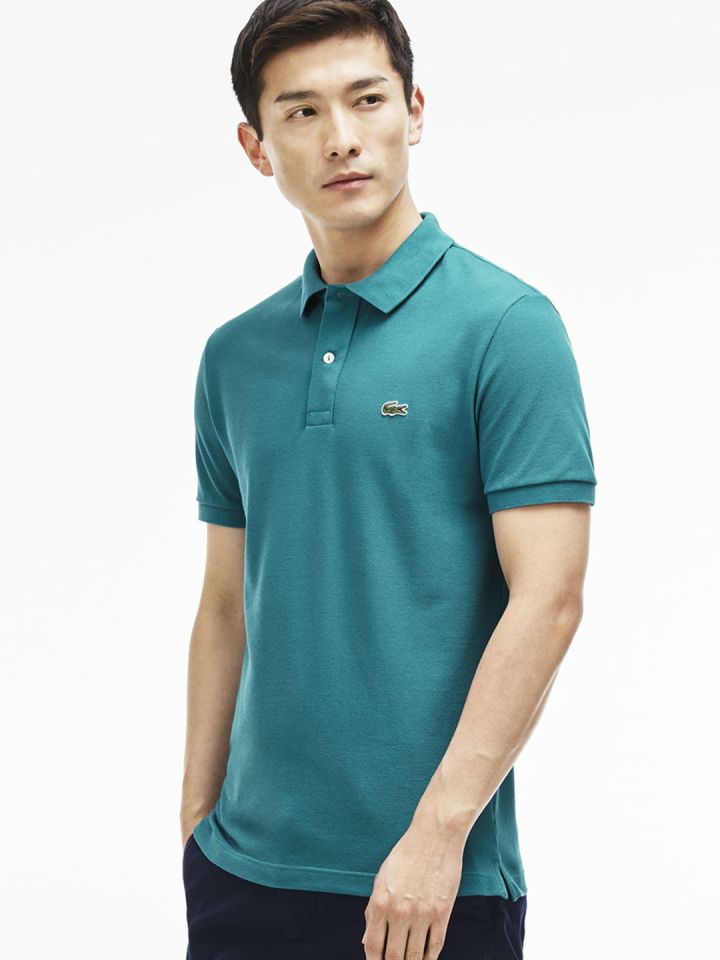 Polo lacoste turquoise hot sale