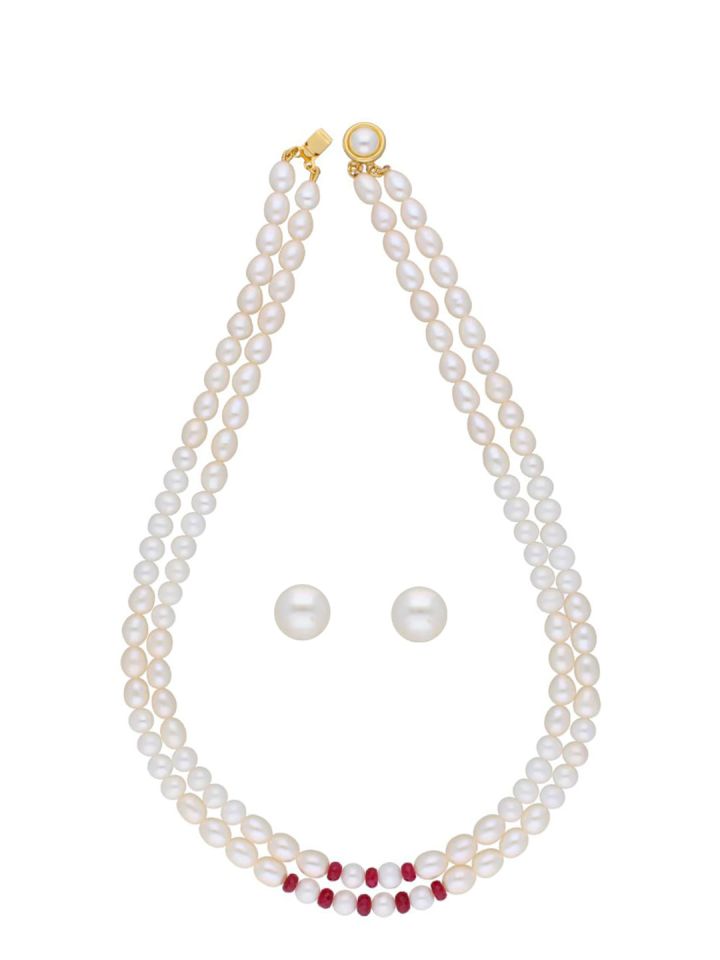 Jagdamba pearls new arrivals necklace set