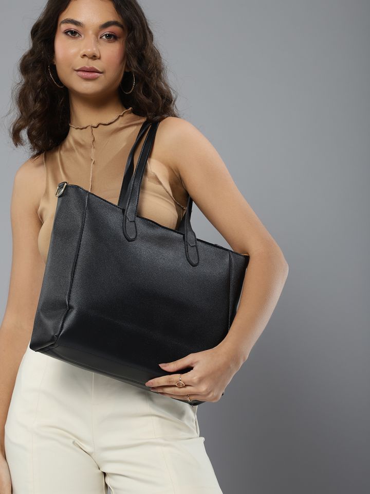 Mast Harbour Solid Structured Shoulder Bag