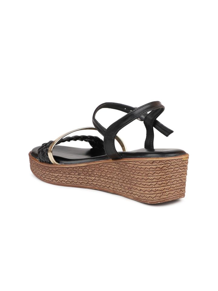 Women's braided strap slingbacks wedge heel slippers store