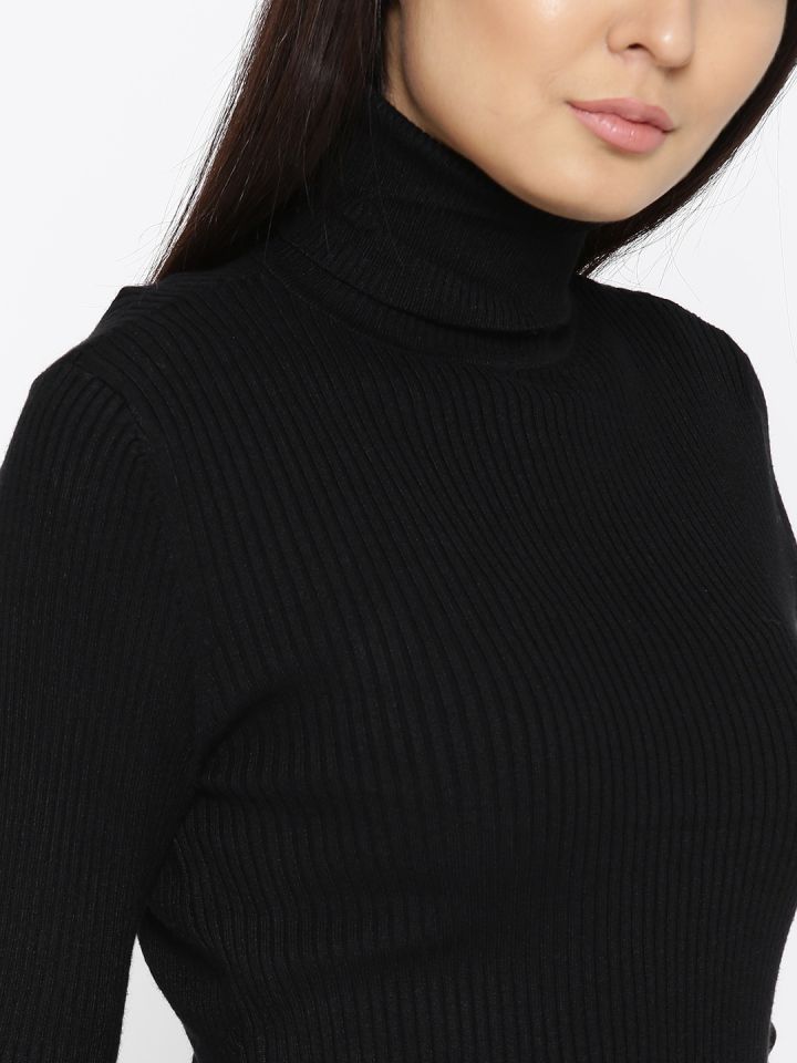 Plain black sale sweater women's