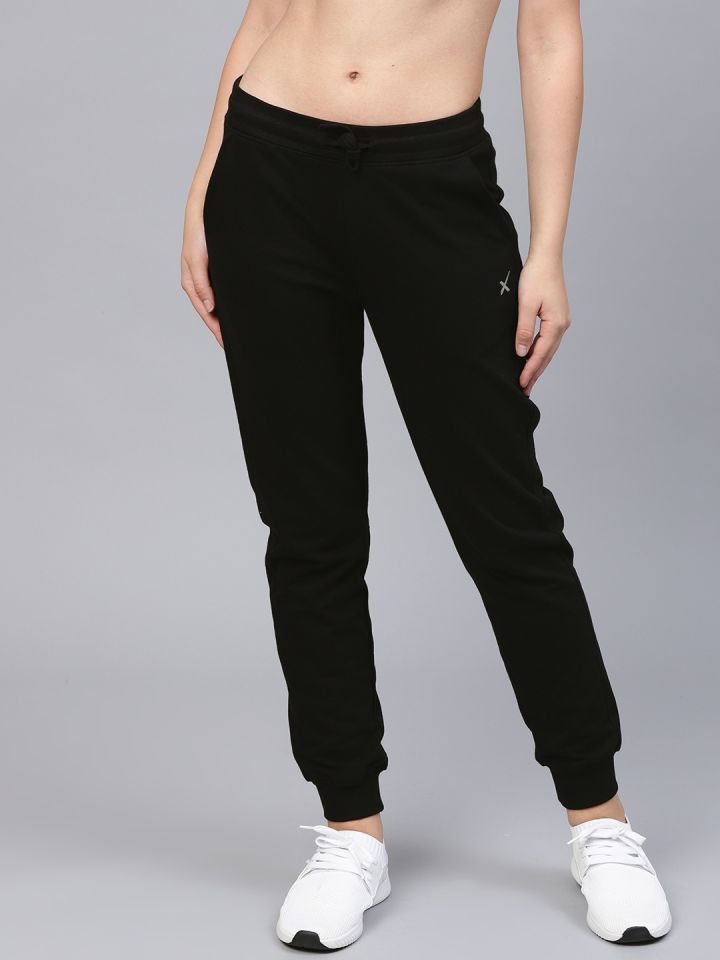 hrx solid women's track pants