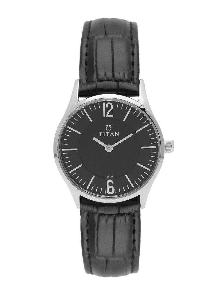 Buy Titan Women Black Analogue Watch 95035sl01j Bbd Watches For Women 2333282 Myntra