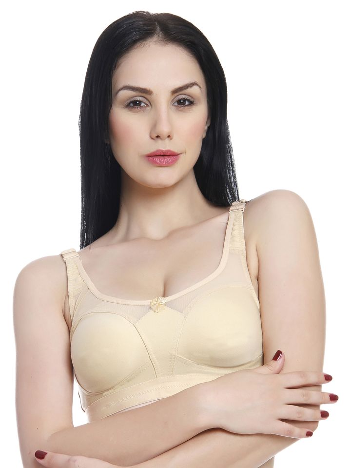 Buy Innocence Nude Coloured Solid Non Wired Non Padded Minimizer Bra - Bra  for Women 2333838