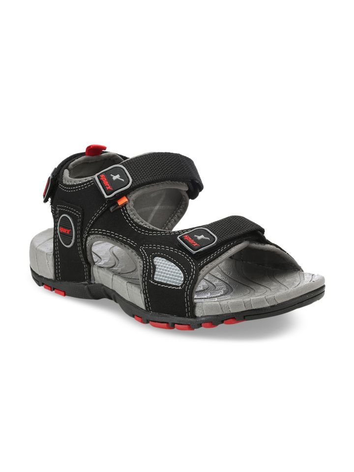 Buy Sparx Men Black Comfort Sandals - Sandals for Men 2334821 | Myntra