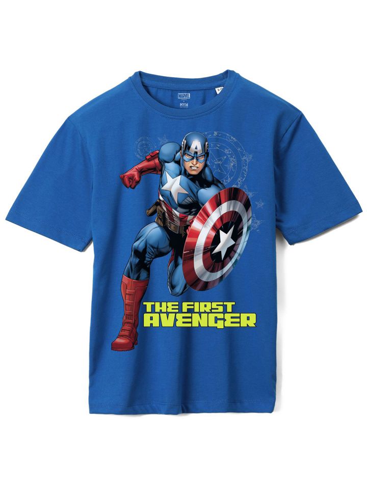 Captain america t shirt myntra clearance
