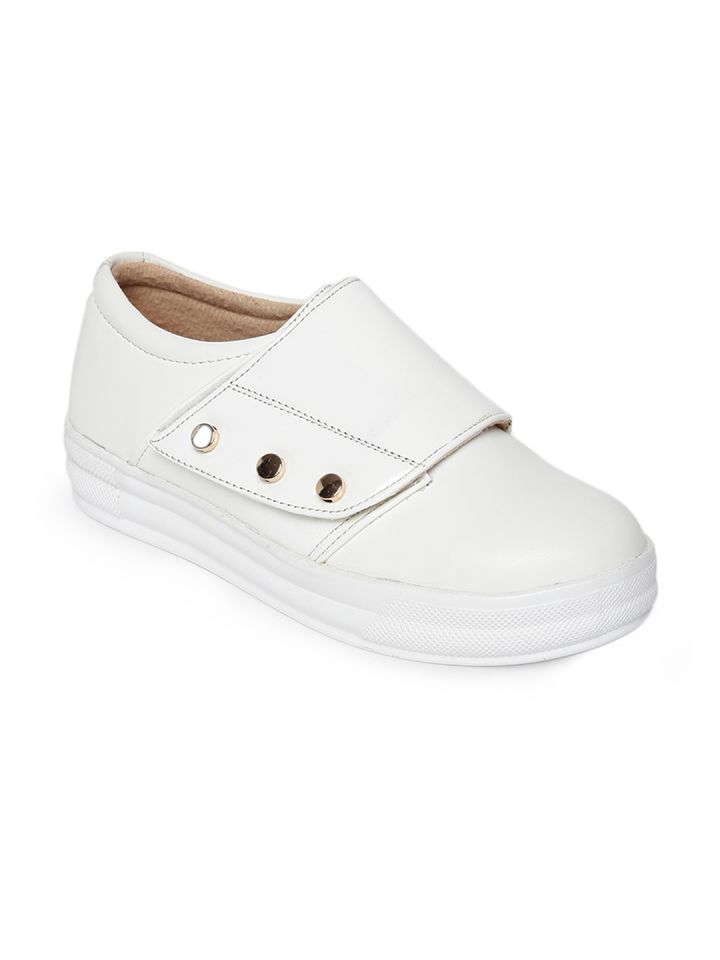 womens white sneakers with velcro