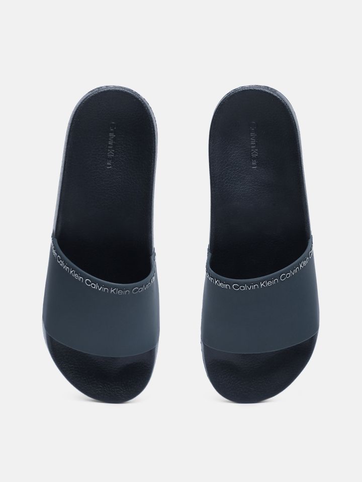Calvin klein store flip flops black