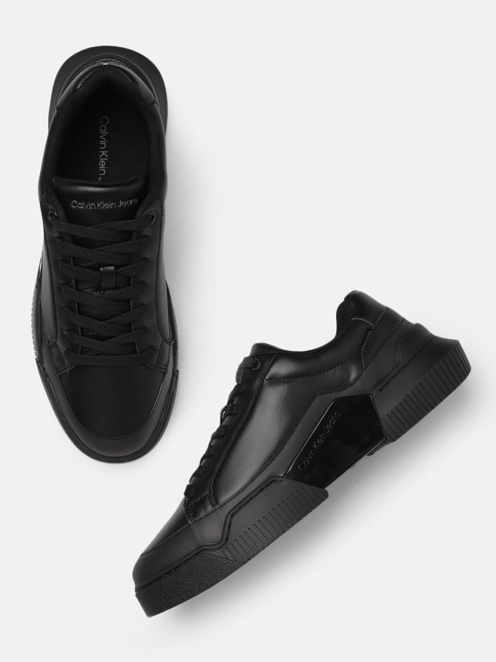 Black calvin sales klein shoes