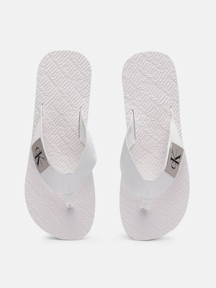 Calvin Klein Men Printed Thong Flip Flops