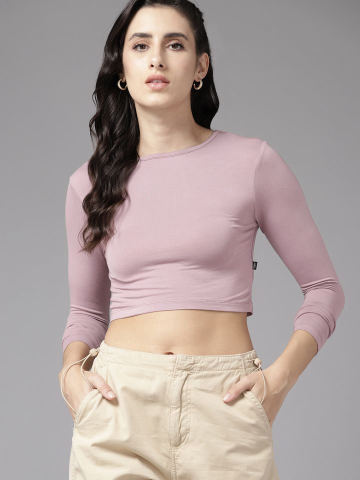 Buy The Roadster Lifestyle Co Women Nude Coloured Regular Fit