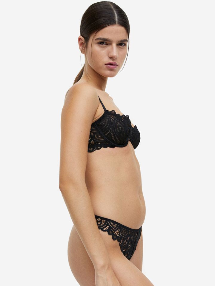 H&M Women 2-Pack Lace Thong Briefs