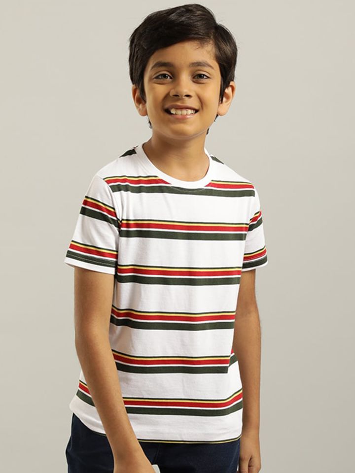 Striped t on sale shirt boys