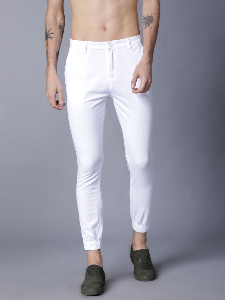 Buy Casual Mens Skinny fit Clean Front Formal Trouser Dress Pants 34 Off  White at Amazonin