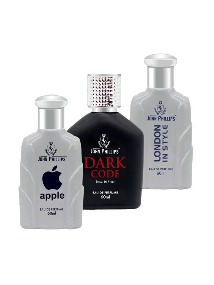 JOHN PHILLIPS Set of 3 Eau De Parfum 60ml each Apple London In Style Dark Code