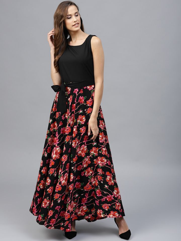 Tokyo talkies black maxi dress 2025