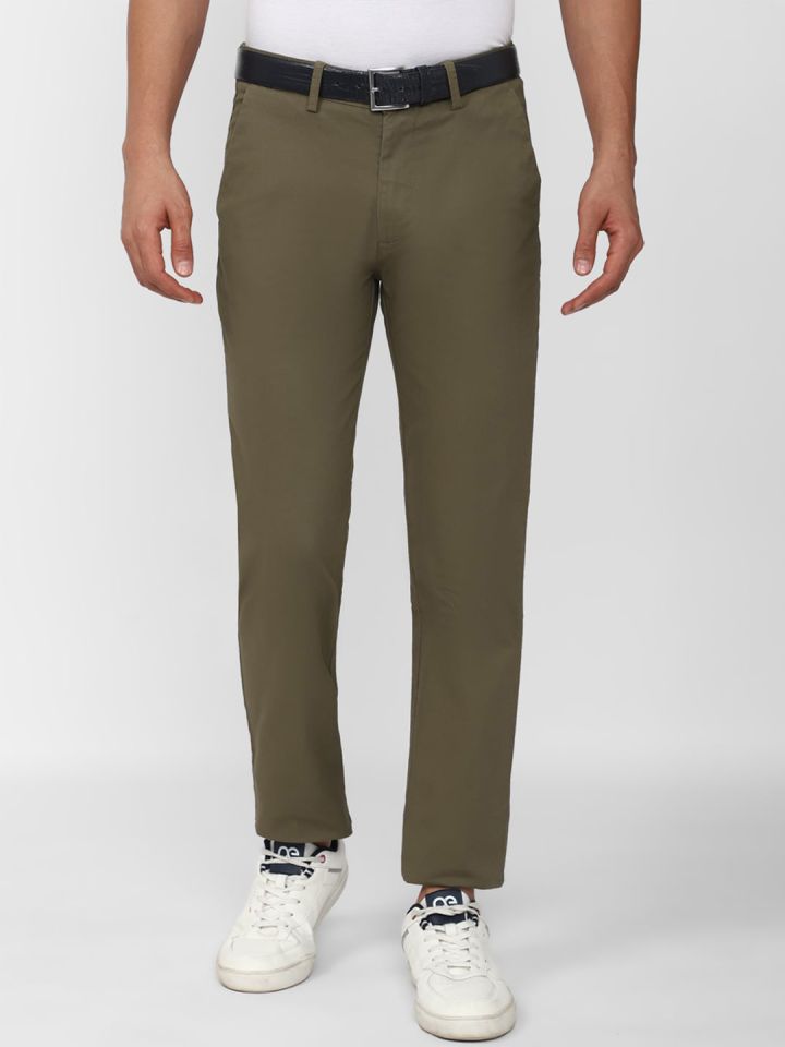 Buy Men Khaki Regular Fit Trouser Online in India - Monte Carlo