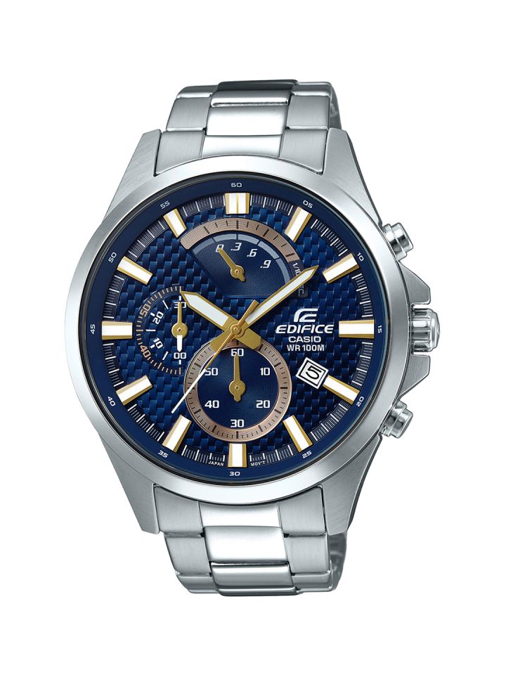 Buy CASIO Edifice Men Blue Dial Chronograph Watch EFV 530D