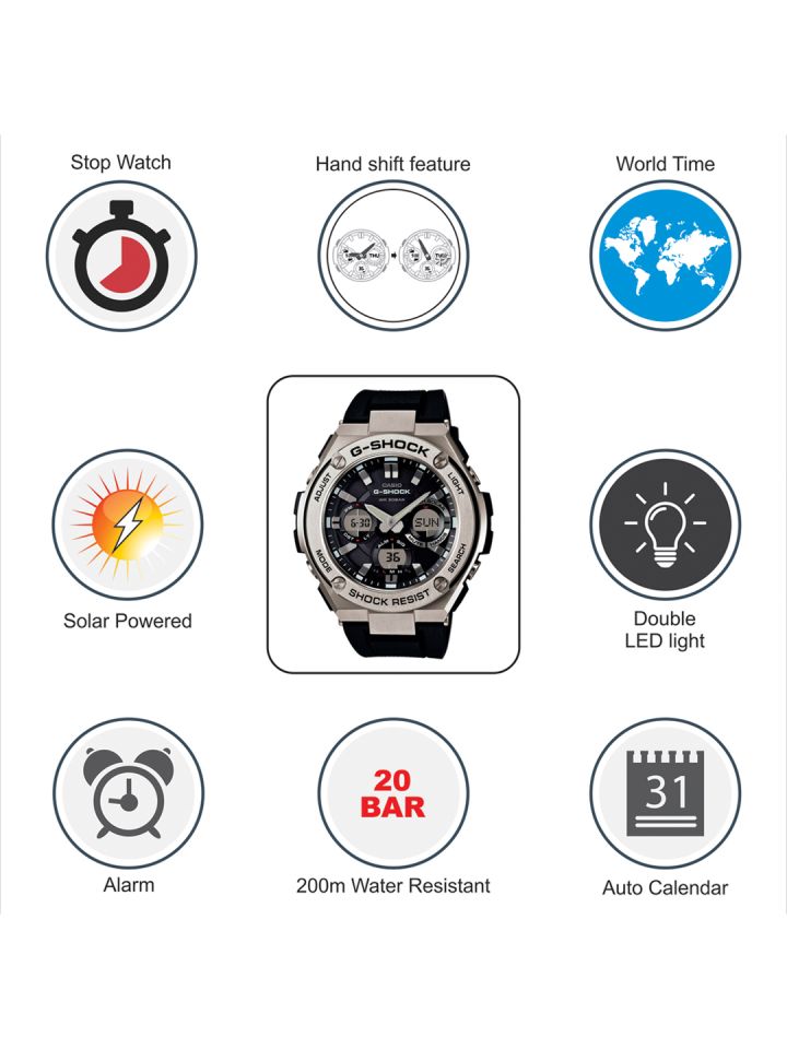 G shock gst top s110 change time