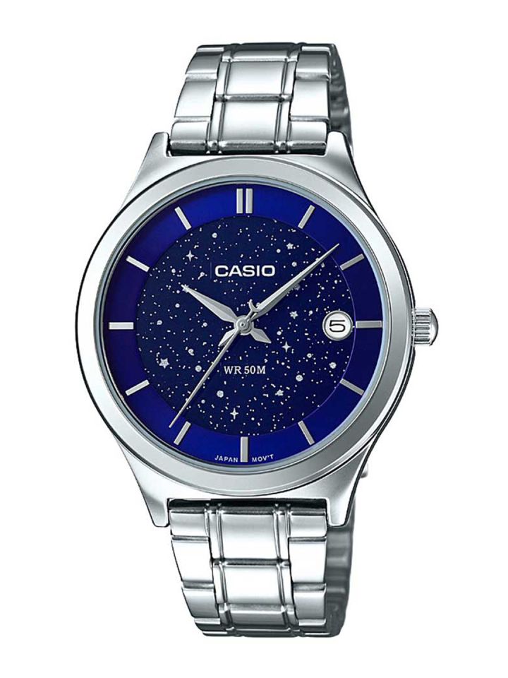 Buy CASIO Enticer Women Blue Dial Analog Watch LTP E141D 2AVDF