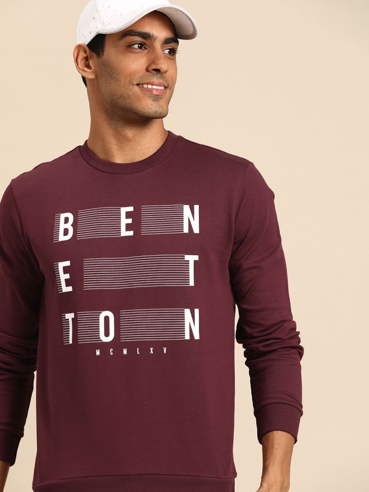 United colors of store benetton men's cotton sweatshirt