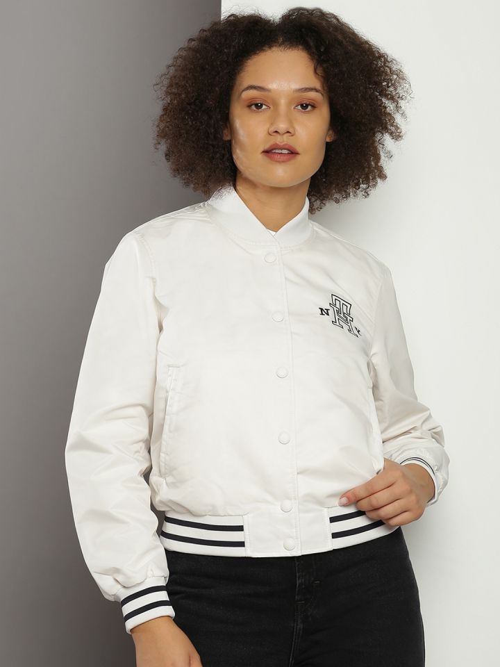 Tommy hilfiger outlet varsity jacket womens