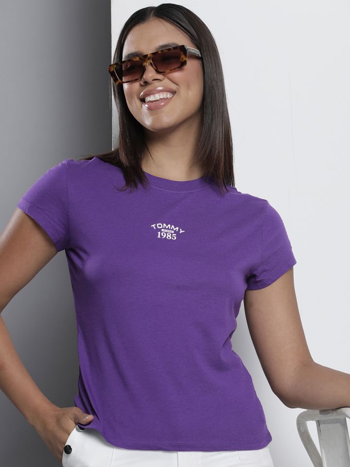 Tommy hilfiger hotsell purple t shirt