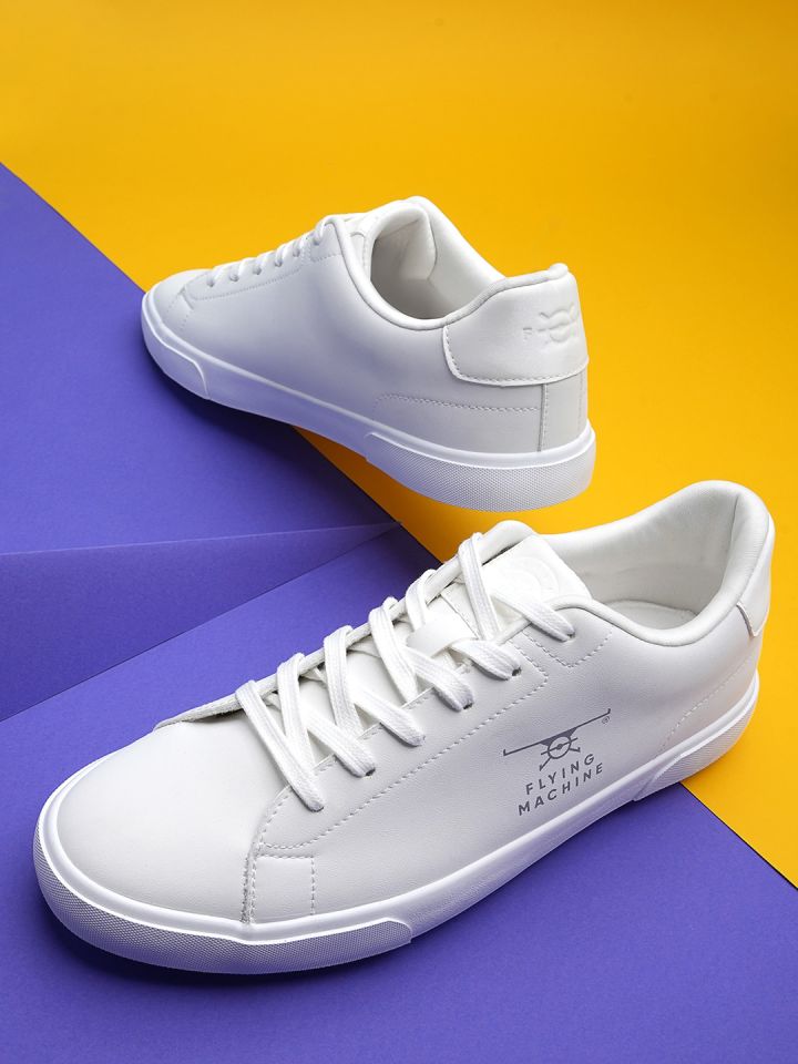 Flying machine white sneakers store