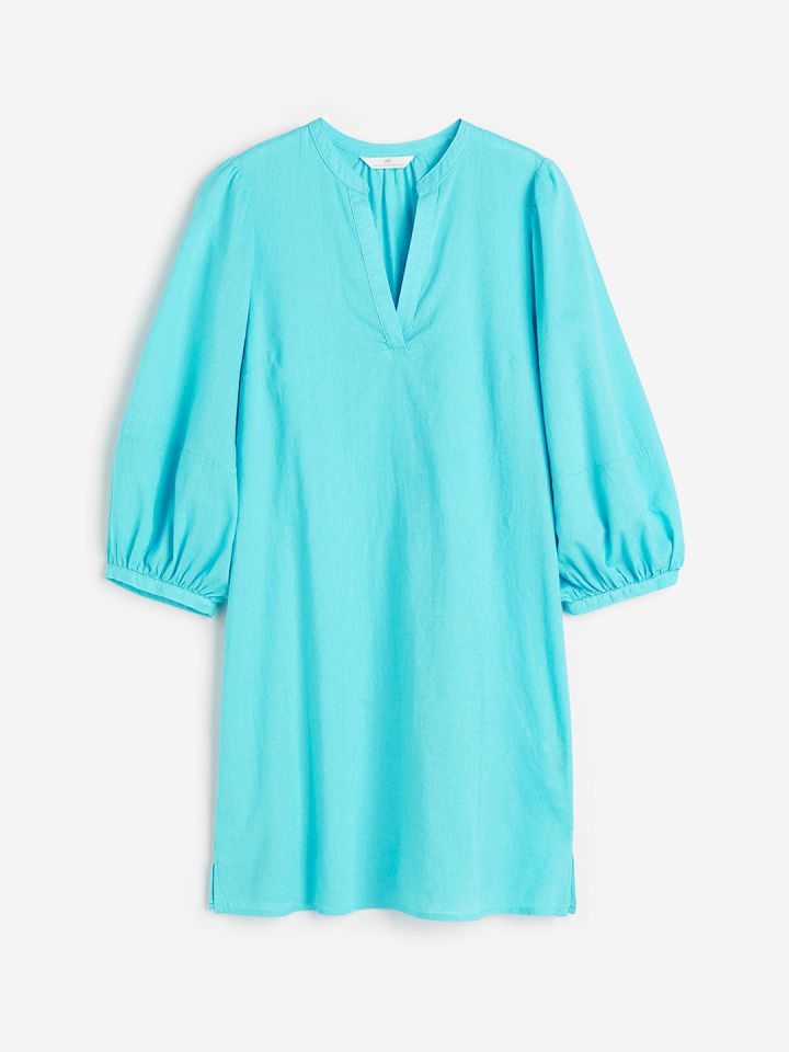 Linen-blend Tunic Dress