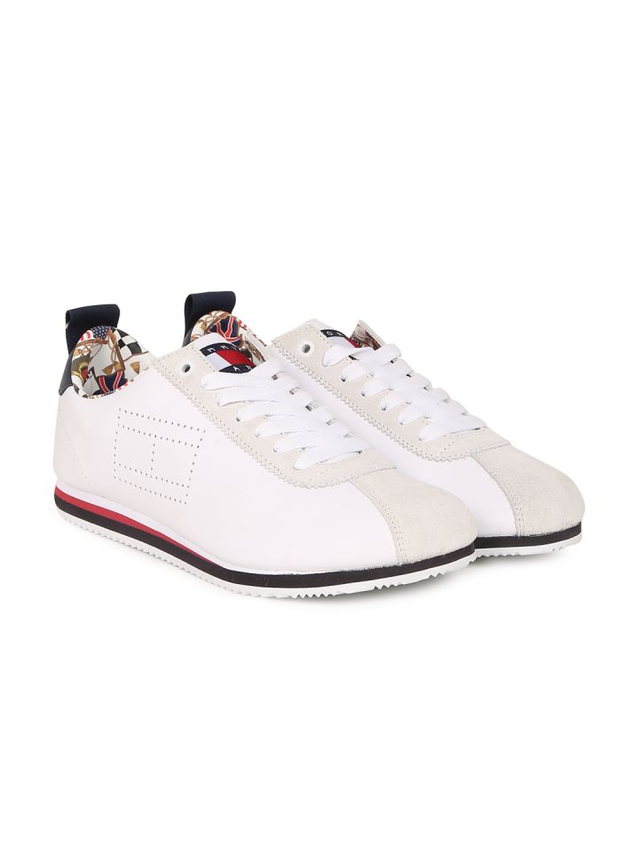 Tommy Hilfiger Men Off White Sneakers 