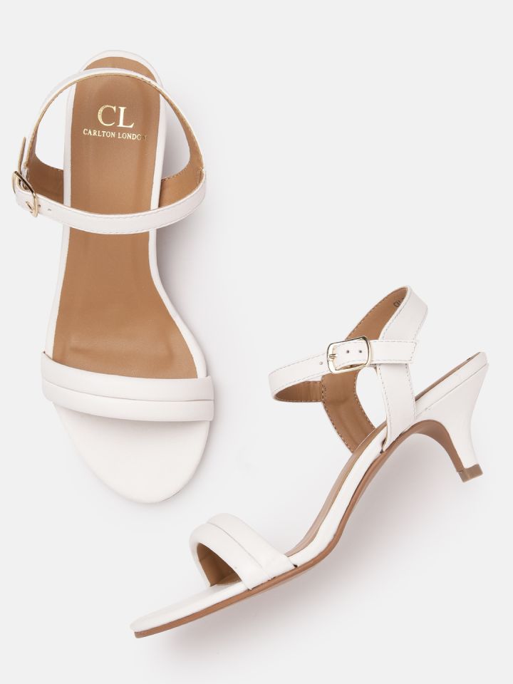 White strappy kitten heels shop
