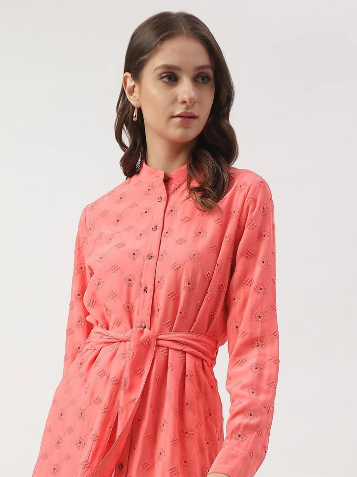 Mandarin collar a outlet line dress