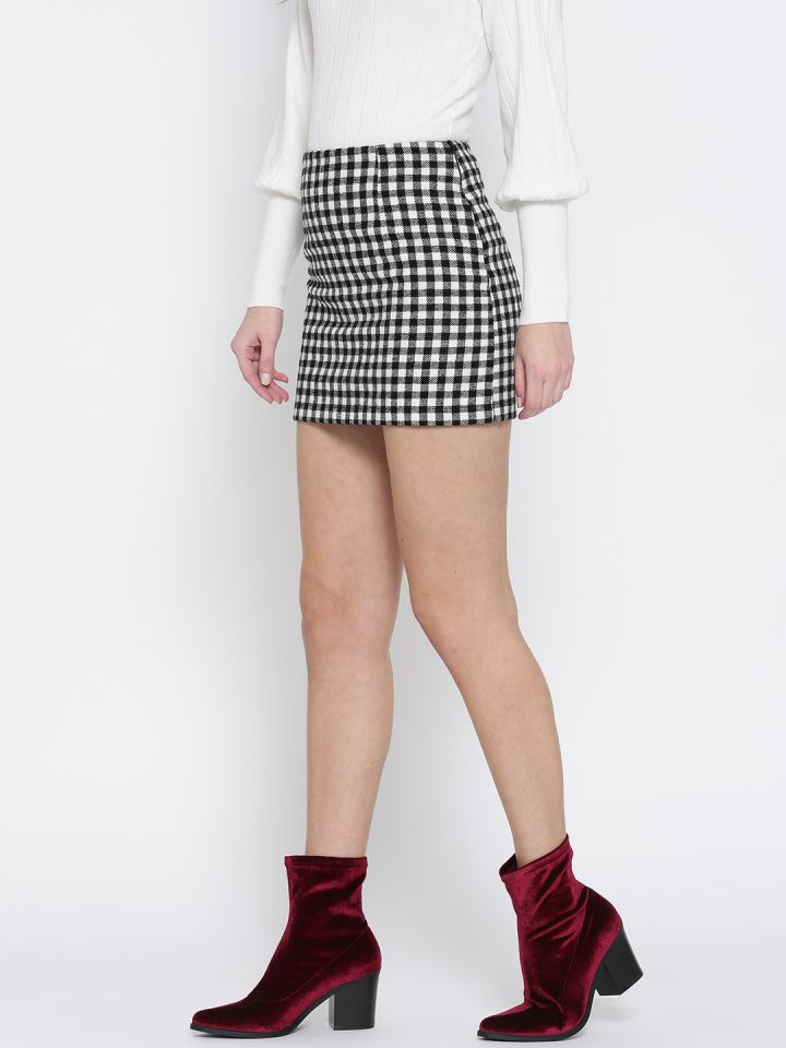 Black and white checkered skirt forever 21 2025