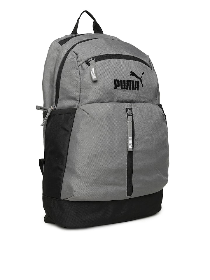 Puma Unisex Grey Solid Maze Backpack 