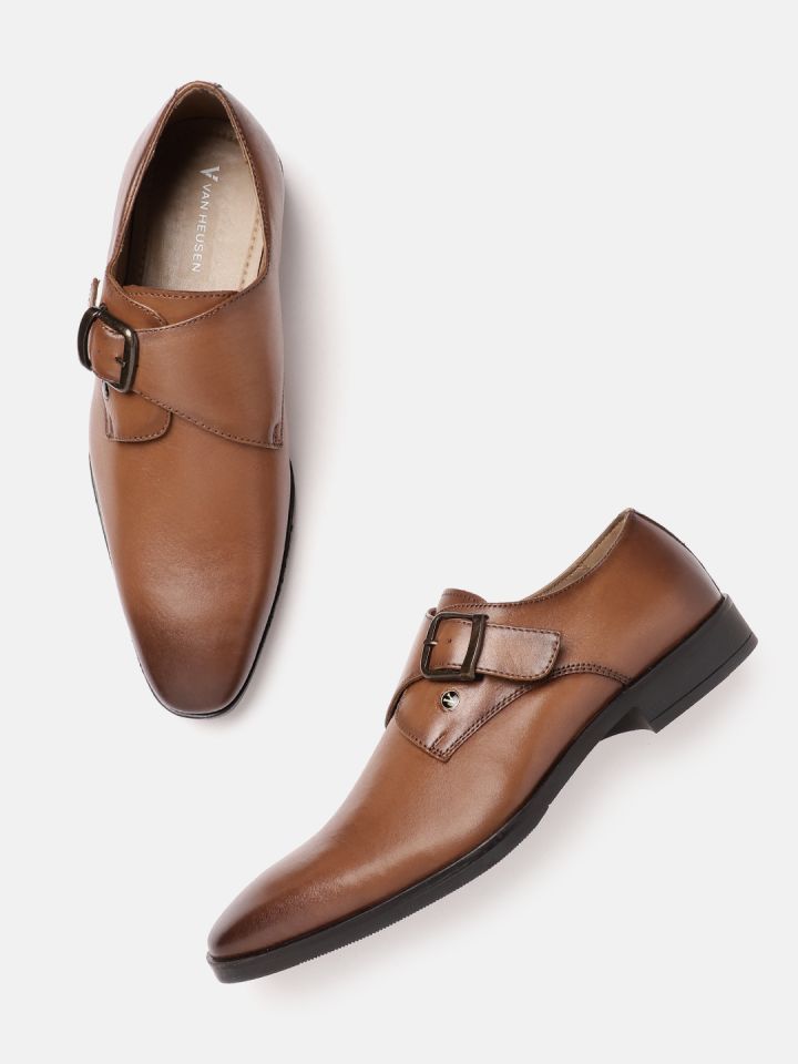 Buy Van Heusen Men Leather Formal Slip On Shoes Formal