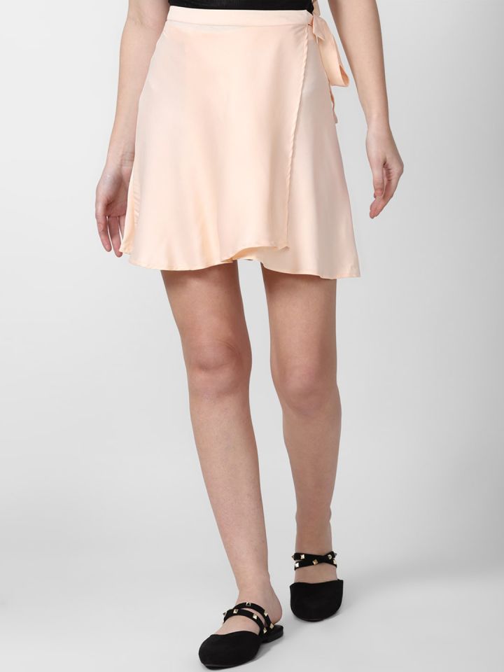Wrap outlet mini skirt