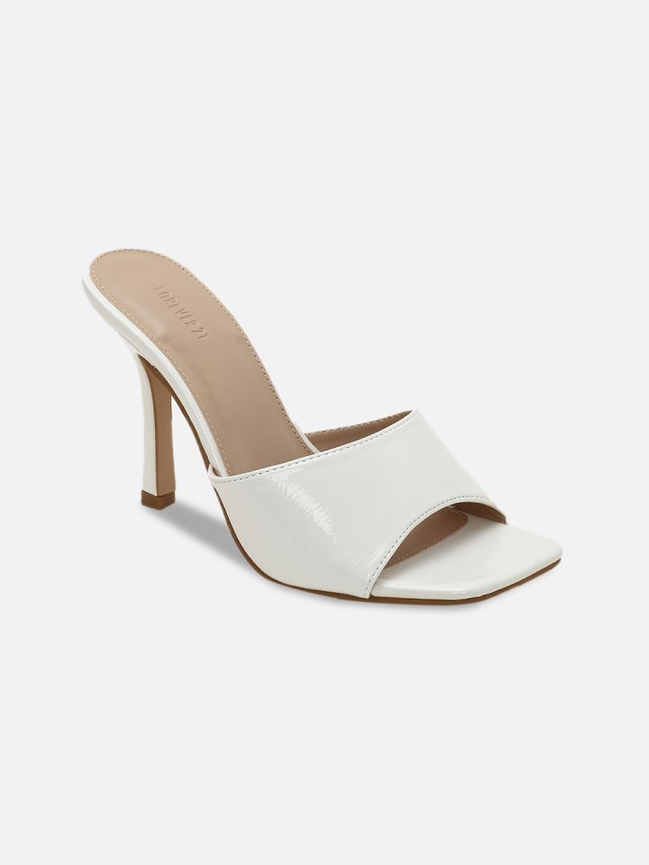 Forever 21 white mules outlet