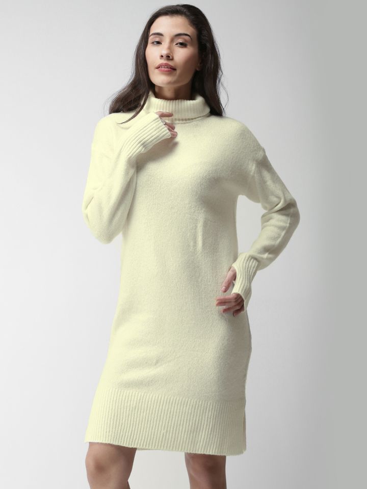 Off white sweater dress top