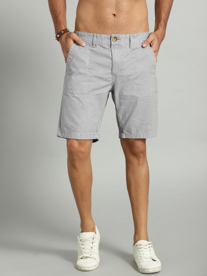 Harvard Men Navy Blue Printed Regular Fit Sustainable Chino Shorts