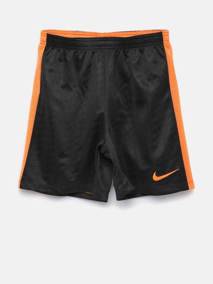 black and orange nike shorts