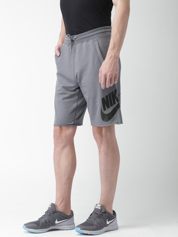 Nike Men Grey Printed AS M NSW SHORT FT GX 1 Loose Fit Sports Shorts