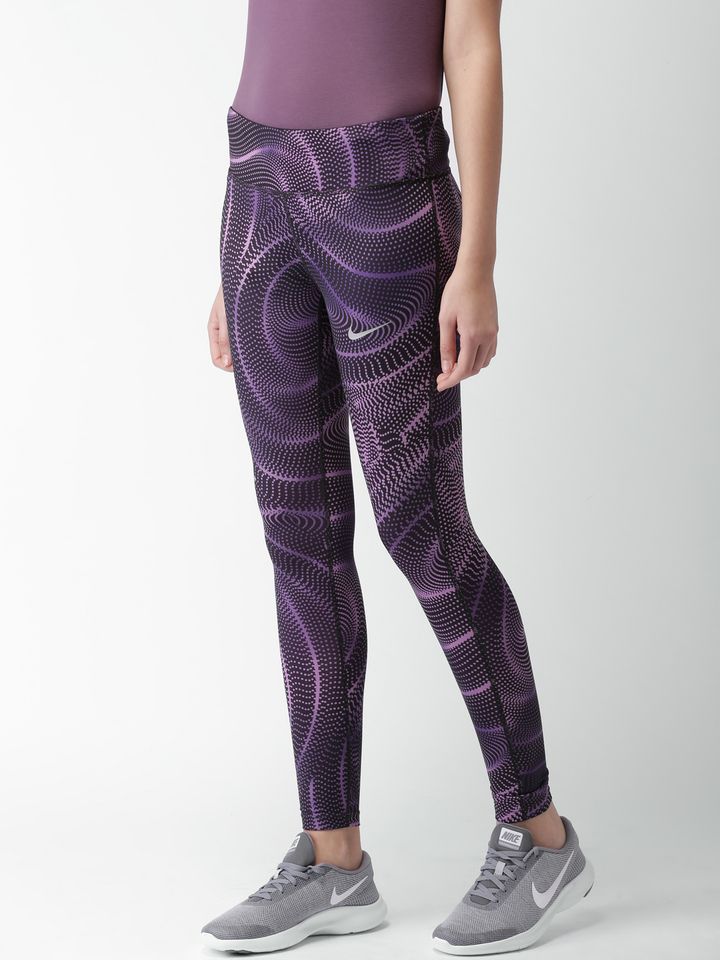 purple nike tights